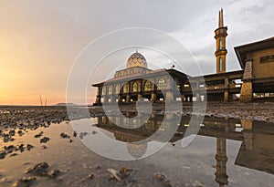 Masjid Al Hussain in Kuala Perlis city, Malaysia photo